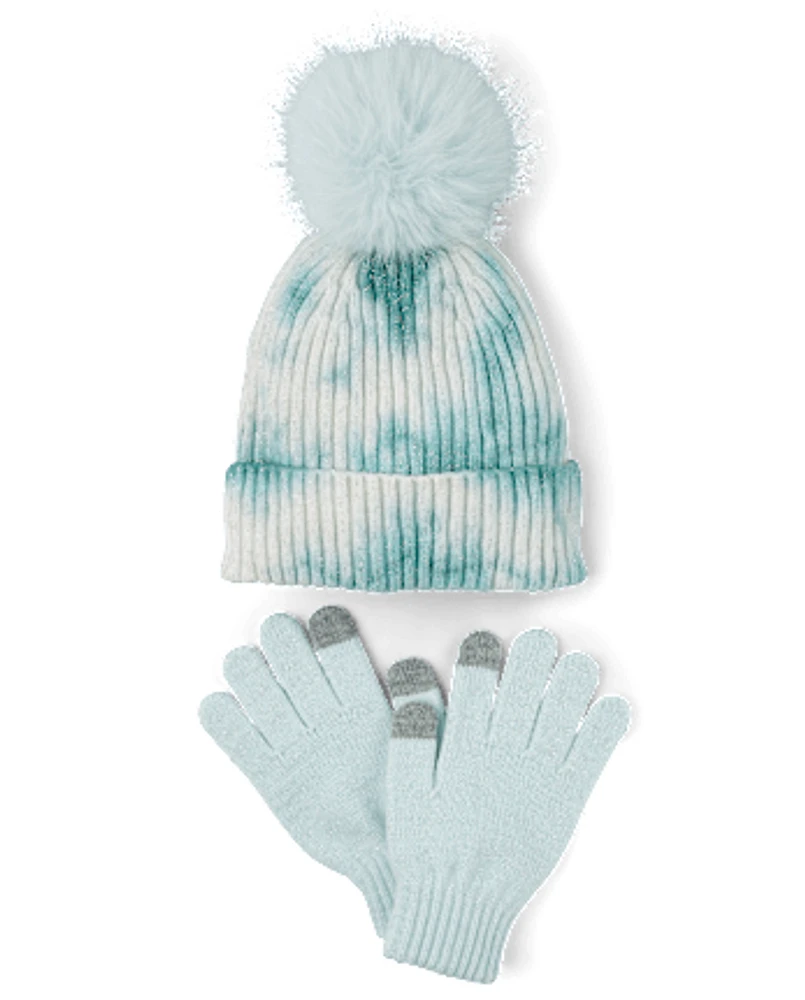 Girls Tie Dye 2-Piece Cold Weather Set