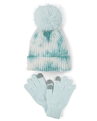 Girls Tie Dye 2-Piece Cold Weather Set