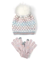 Girls Space Dye 2-Piece Cold Weather Set