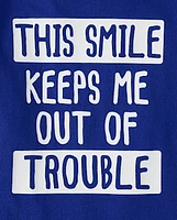 Baby And Toddler Boys Trouble Graphic Tee