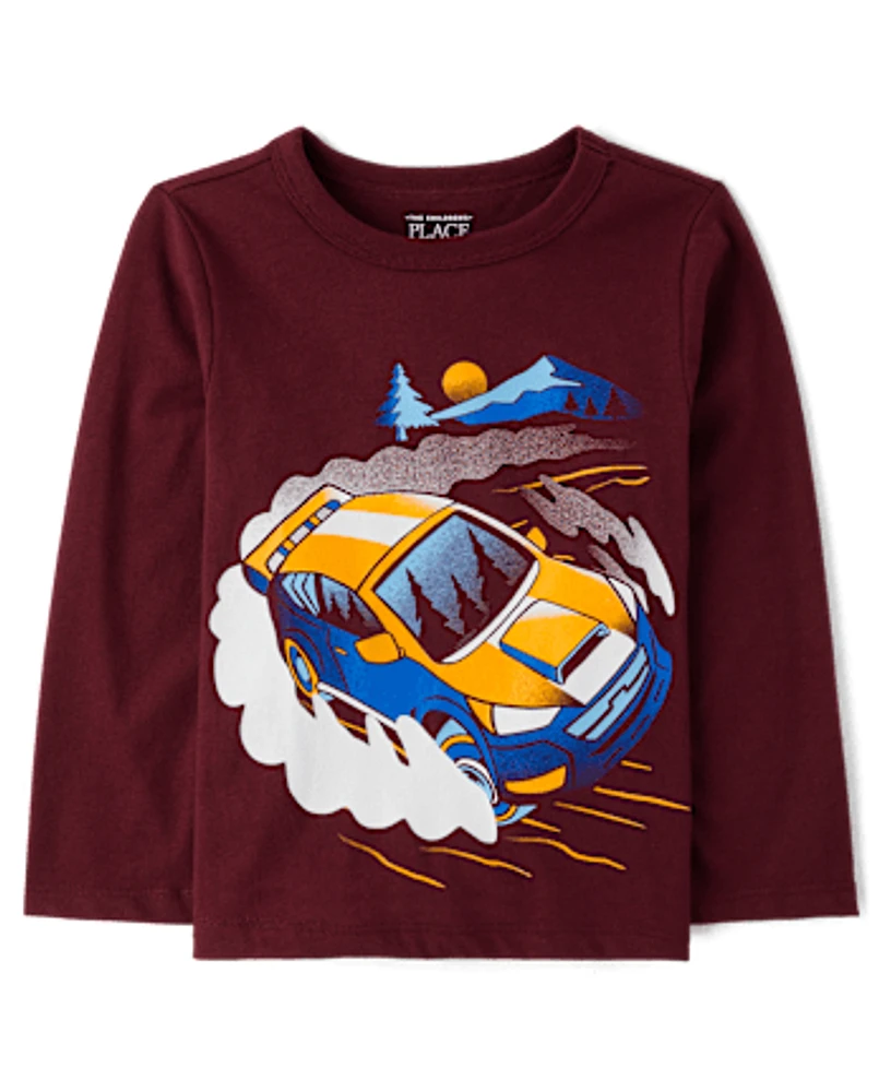 Baby And Toddler Boys Racecar Graphic Tee