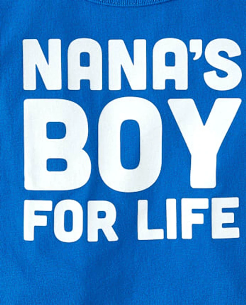 Baby And Toddler Boys Long Sleeve Nana's Boy Graphic Tee