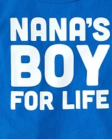 Baby And Toddler Boys Long Sleeve Nana's Boy Graphic Tee