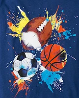 Boys Team Sport Balls Graphic Tee