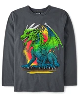 Boys Fire Dragon Graphic Tee