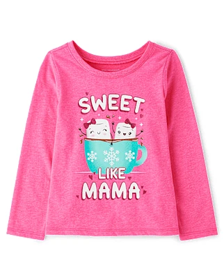 Baby And Toddler Girls Sweet Like Mama Graphic Tee