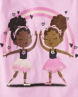 Baby And Toddler Girls Ballet Friends Graphic Tee