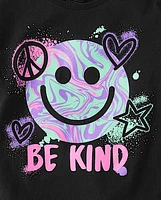 Girls Be Kind Smile Graphic Tee