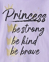 Girls Princess List Graphic Tee