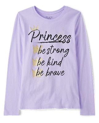 Girls Princess List Graphic Tee