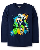 Boys Hockey Player Graphic Tee