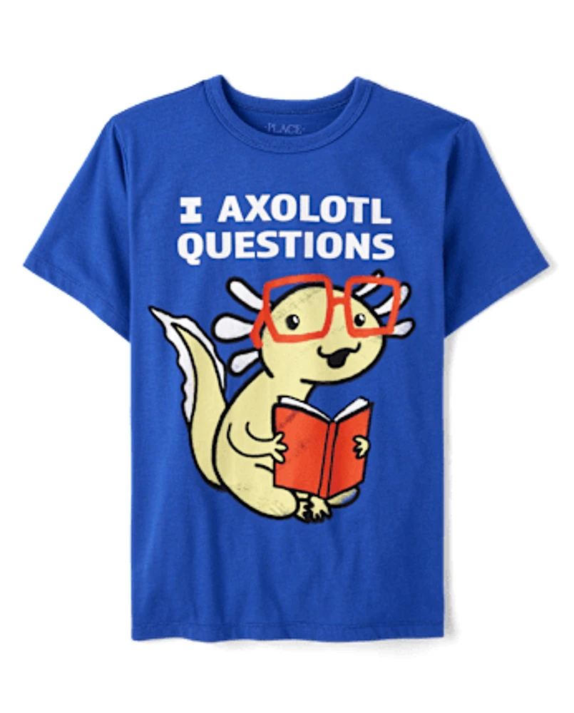 Boys Axolotl Graphic Tee