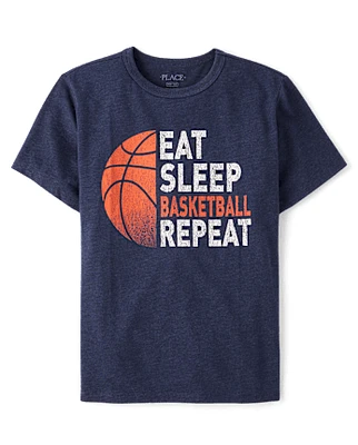 Boys Basketball Graphic Tee