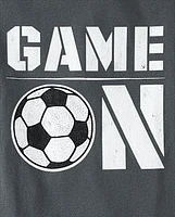 Boys Game On Soccer Graphic Tee