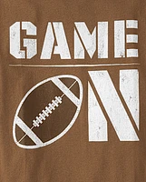 Boys Game On Football Graphic Tee