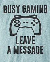 Boys Busy Gaming Graphic Tee