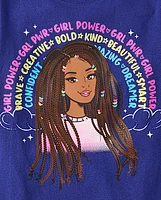 Girls Girl Positive Words Graphic Tee