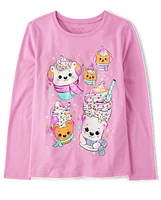 Fille Winter Dessert T-shirt imprimé