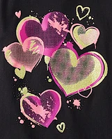 Girls Heart Graphic Tee