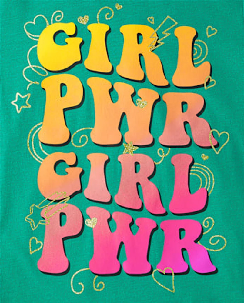 Fille Pwr T-shirt imprim