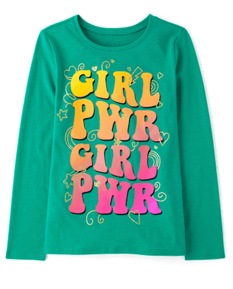 Fille Pwr T-shirt imprim