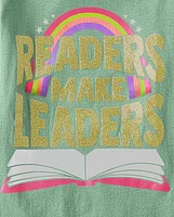 Girls Readers Make Leaders Graphic Tee