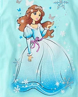 Girls Winter Princess Graphic Tee