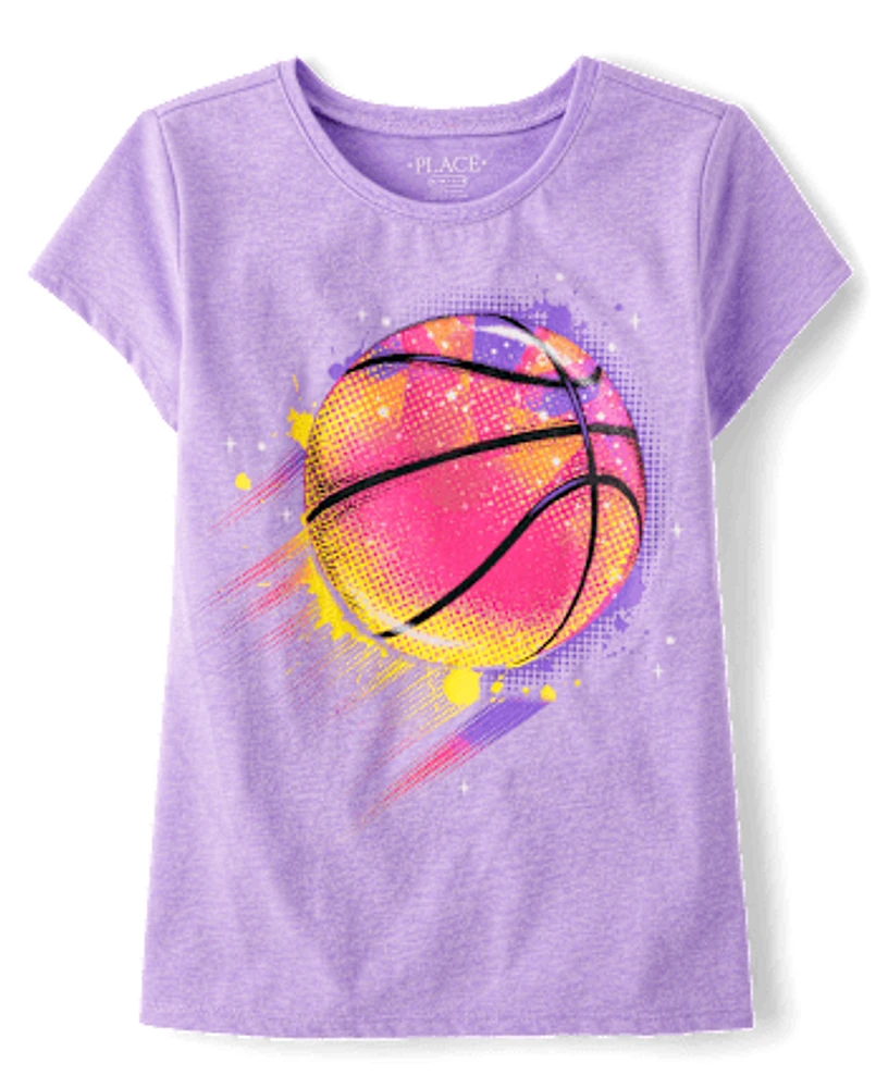 Girls Basketball Graphic Tee