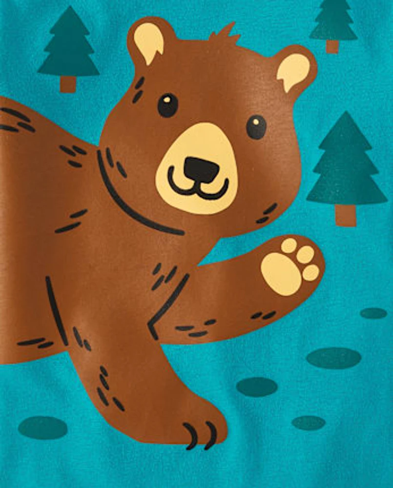 Baby And Toddler Boys Bear Graphic Tee