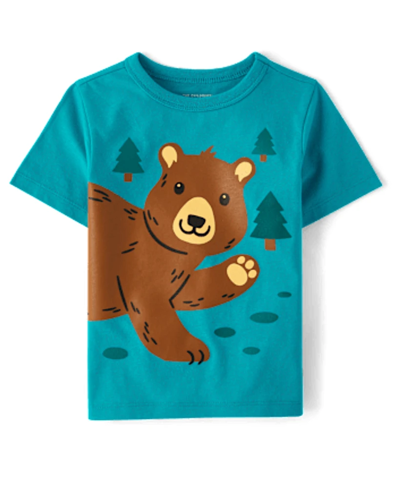 Baby And Toddler Boys Bear Graphic Tee