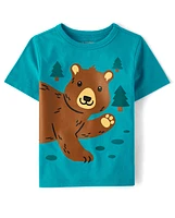 Baby And Toddler Boys Bear Graphic Tee