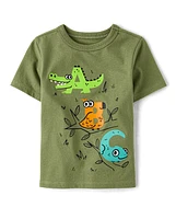 Baby And Toddler Boys ABC Animal Graphic Tee