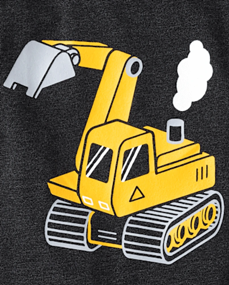 Baby And Toddler Boys Bulldozer Graphic Tee