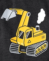 Baby And Toddler Boys Bulldozer Graphic Tee