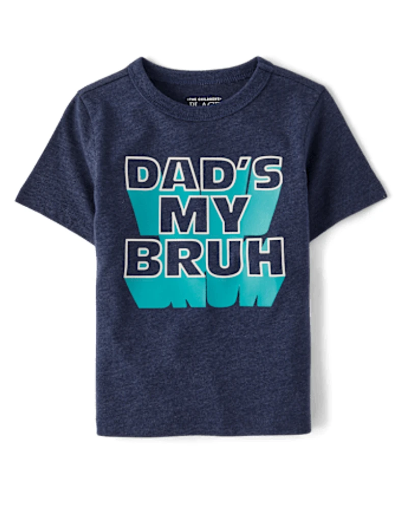 Baby And Toddler Boys Dad Bruh Graphic Tee