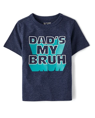 Baby And Toddler Boys Dad Bruh Graphic Tee