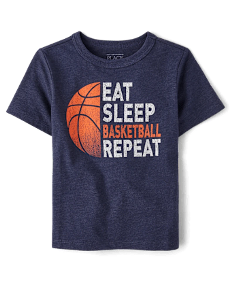 Baby And Toddler Boys Basketball Graphic Tee