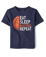 Baby And Toddler Boys Basketball Graphic Tee