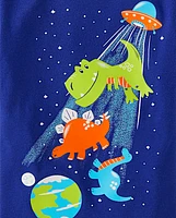 Baby And Toddler Boys Space Dino Graphic Tee