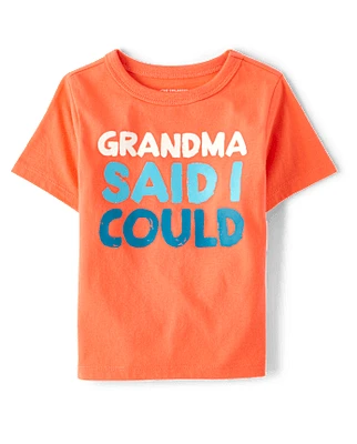 Baby And Toddler Boys Grandma Said Graphic Tee