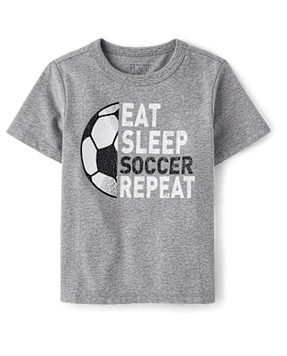 Baby And Toddler Boys Soccer Graphic Tee