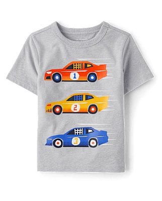 Baby And Toddler Boys Racecar Graphic Tee