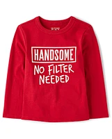 Baby And Toddler Boys Handsome Graphic Tee