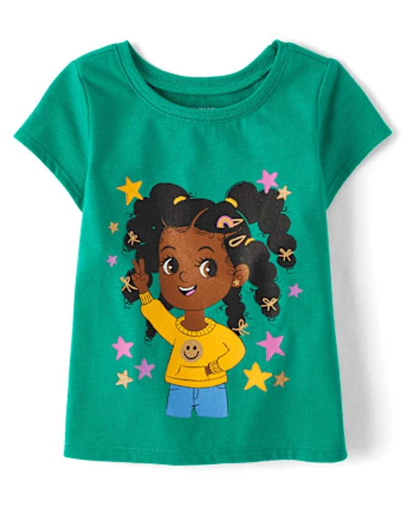 Baby And Toddler Girls Girl Graphic Tee