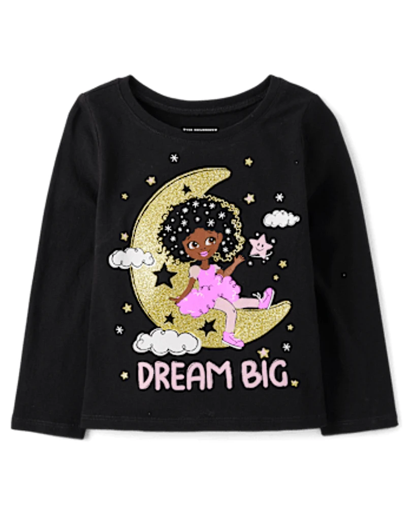 Baby And Toddler Girls Dream Big Graphic Tee