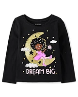 Baby And Toddler Girls Dream Big Graphic Tee