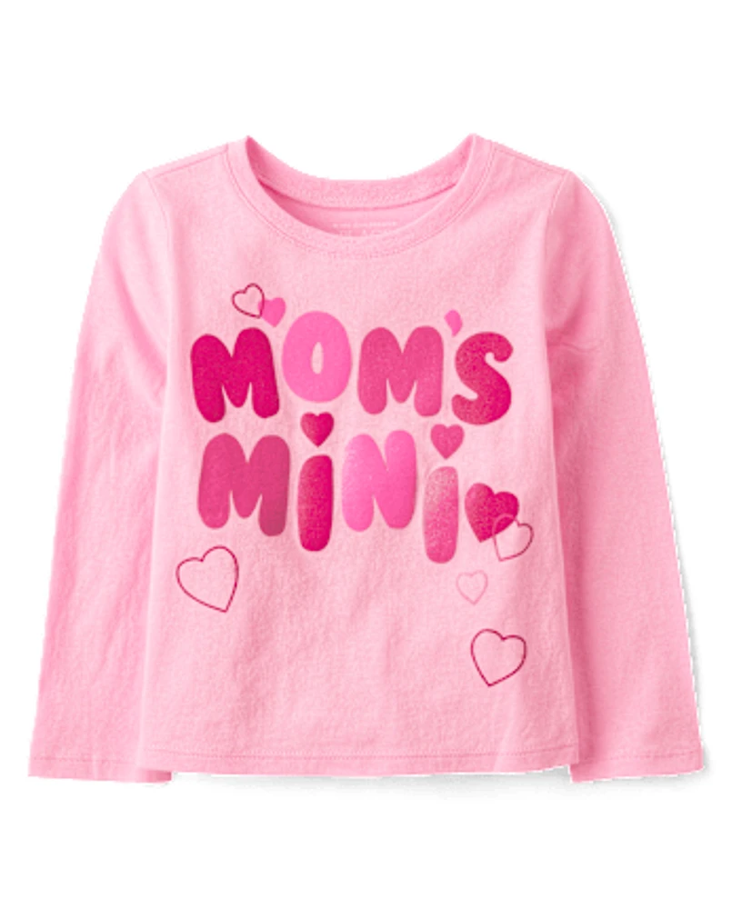 Baby And Toddler Girls Mom's Mini Graphic Tee