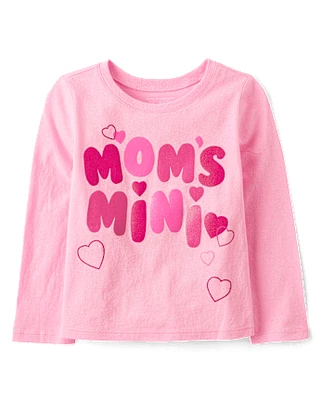 Baby And Toddler Girls Mom's Mini Graphic Tee