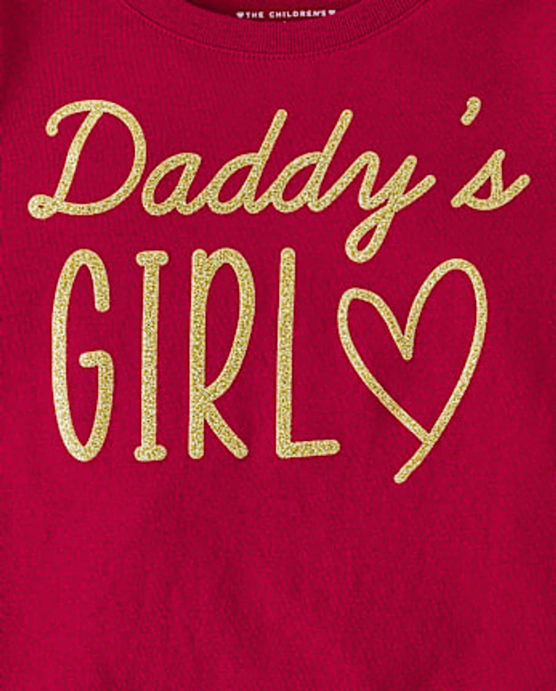 Baby And Toddler Girls Daddy's Girl Graphic Tee