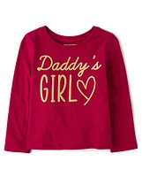 Baby And Toddler Girls Daddy's Girl Graphic Tee